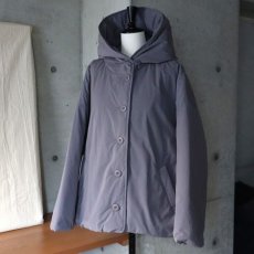 画像6: 【ista-ire】ピーチ起毛中綿フードショートコート (6)