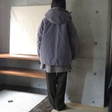 画像4: 【ista-ire】ピーチ起毛中綿フードショートコート (4)