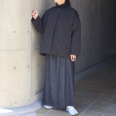 画像5: 【ista-ire】ピーチ起毛中綿ノーカラーレギュラーコート (5)