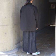 画像7: 【ista-ire】ピーチ起毛中綿ノーカラーレギュラーコート (7)