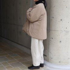 画像9: 【ista-ire】ピーチ起毛中綿ノーカラーレギュラーコート (9)