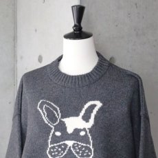 画像10: 【NARU FACTORY】エアーヤーンコットン フレンチブルゆったりニット (10)