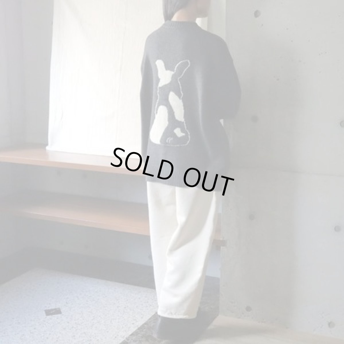 画像6: 【NARU FACTORY】エアーヤーンコットン フレンチブルゆったりニット (6)