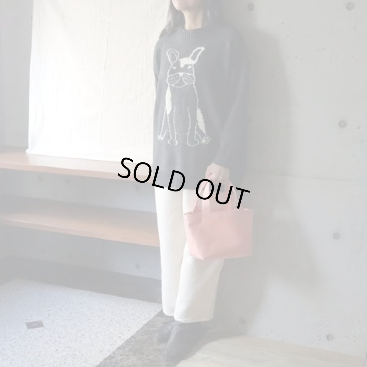 画像7: 【NARU FACTORY】エアーヤーンコットン フレンチブルゆったりニット (7)