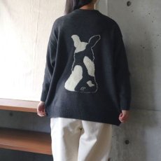 画像3: 【NARU FACTORY】エアーヤーンコットン フレンチブルゆったりニット (3)