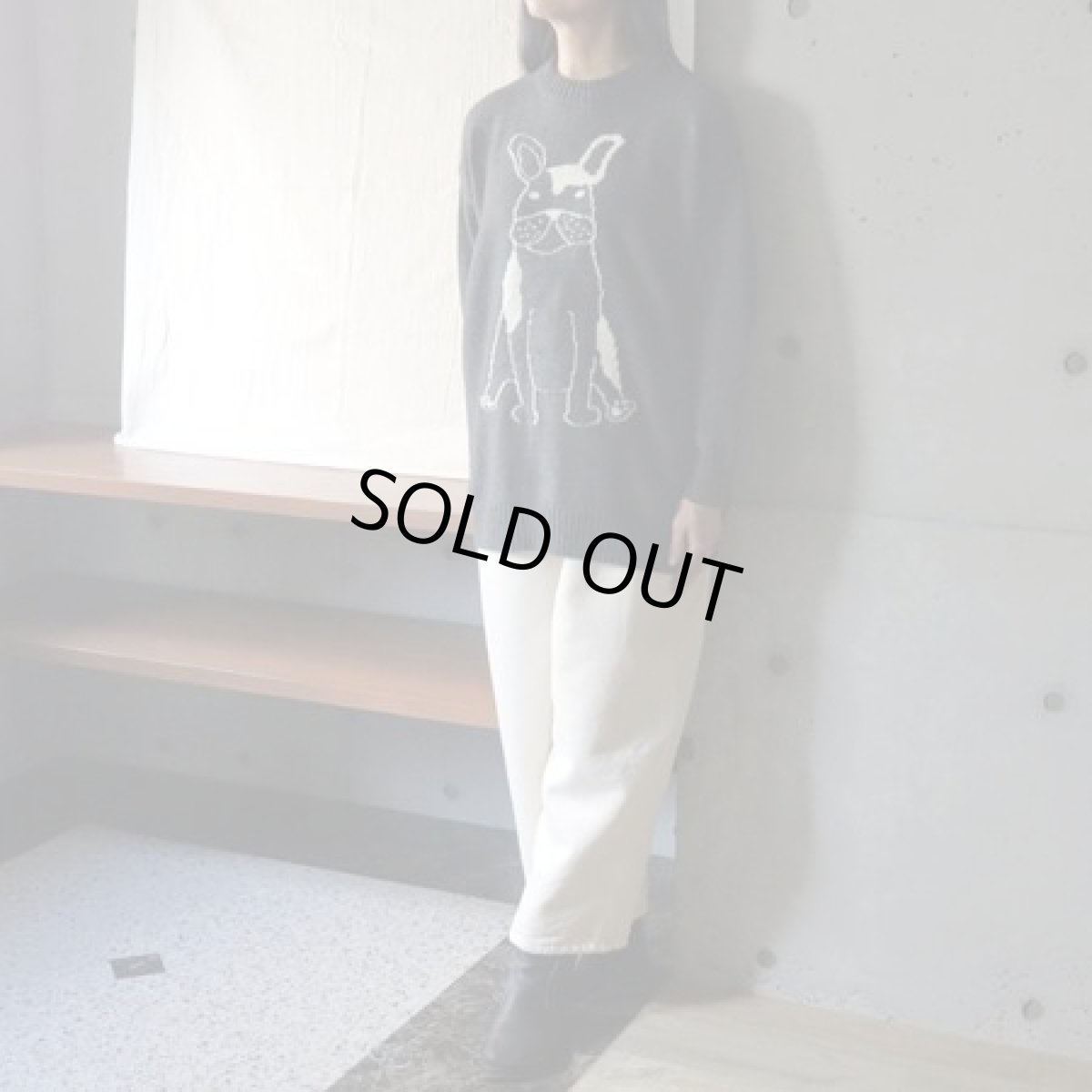 画像4: 【NARU FACTORY】エアーヤーンコットン フレンチブルゆったりニット (4)