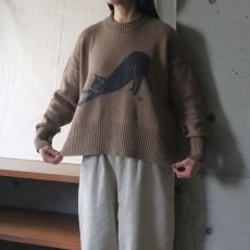 画像1: 【NARU FACTORY】エアーヤーンコットン 伸び猫コモドニット (1)