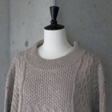 画像15: 【NARU FACTORY】NATURAL COLORED WOOL 柄編みニット (15)