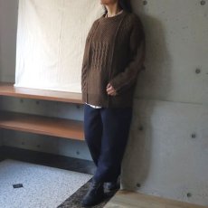 画像4: 【NARU FACTORY】NATURAL COLORED WOOL 柄編みニット (4)