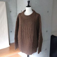 画像11: 【NARU FACTORY】NATURAL COLORED WOOL 柄編みニット (11)
