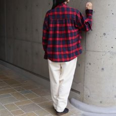 画像6: 【ista-ire】起毛チェックフリルカラーブラウス (6)