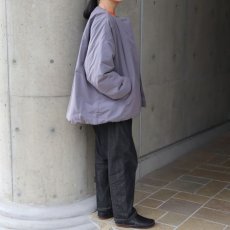 画像12: 【ista-ire】ピーチ起毛中綿ノーカラーレギュラーコート (12)