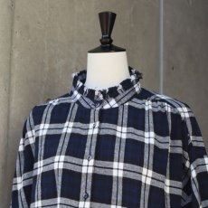 画像12: 【ista-ire】起毛チェックフリルカラーブラウス (12)