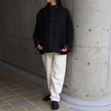 画像3: 【NARU FACTORY】ダブルフェイスメルトンラグランコート (3)