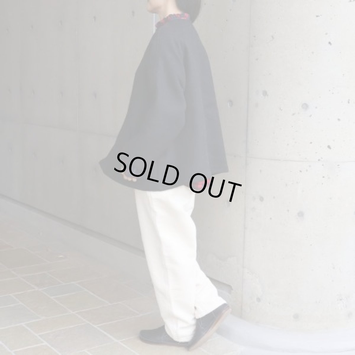 画像4: 【NARU FACTORY】ダブルフェイスメルトンラグランコート (4)