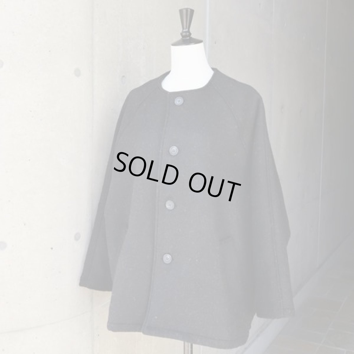 画像6: 【NARU FACTORY】ダブルフェイスメルトンラグランコート (6)