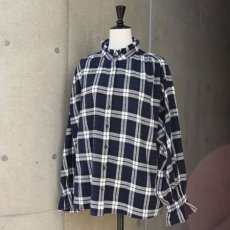 画像11: 【ista-ire】起毛チェックフリルカラーブラウス (11)