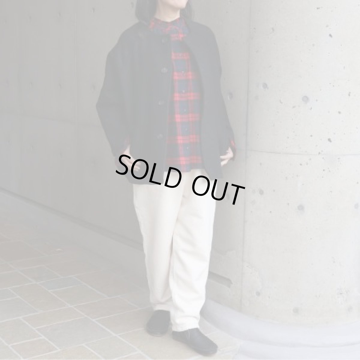 画像2: 【NARU FACTORY】ダブルフェイスメルトンラグランコート (2)