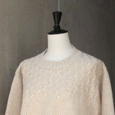 画像8: 【NARU FACTORY】ミラノラム アンティークバスケット柄バイカラーニット (8)