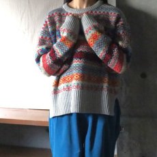 画像1: 【NARU FACTORY】タスマニアラム フェアアイルニット (1)