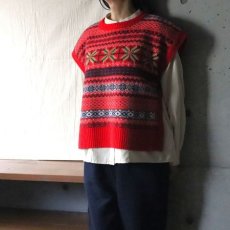 画像1: 【NARU FACTORY】タスマニアラム フェアアイルボックスベスト (1)