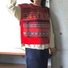 画像2: 【NARU FACTORY】タスマニアラム フェアアイルボックスベスト (2)