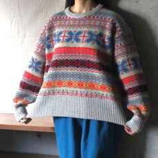 画像2: 【NARU FACTORY】タスマニアラム フェアアイルニット (2)