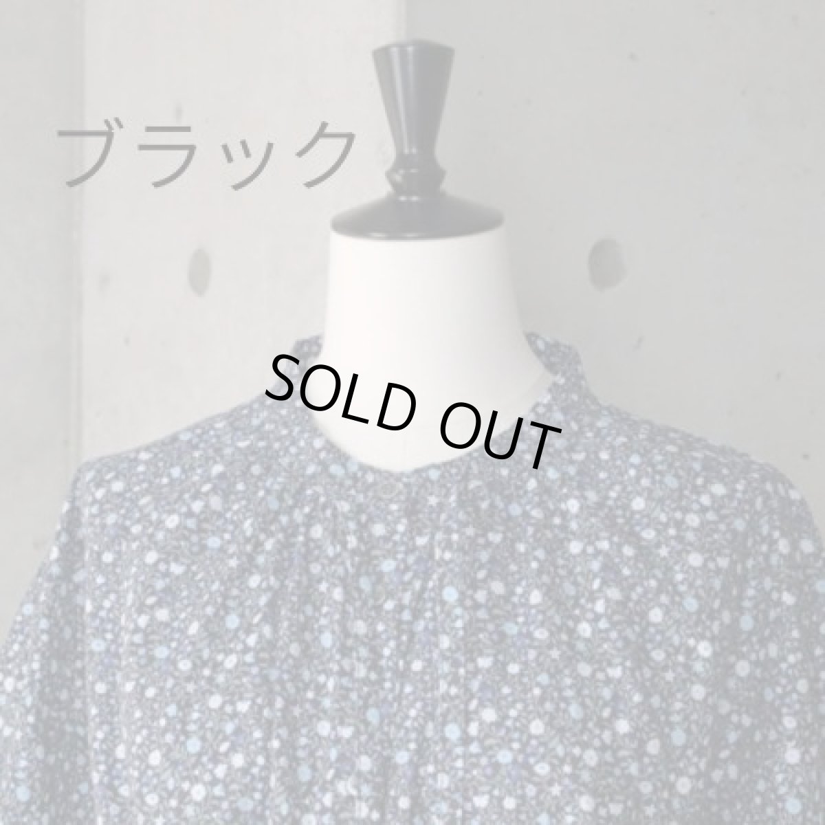 画像4: 20%OFF SALE【ista-ire】小花柄プリントネックリボンギャザーブラウス (4)