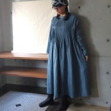 画像1: 【08Mab】ラグラン袖ピンタックワンピース (1)