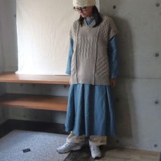 画像3: 【08Mab】ラグラン袖ピンタックワンピース (3)