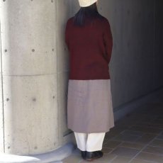 画像6: 30%OFF SALE【08Mab】14番手リネン片側裾タックデザインクルーネックワンピース (6)