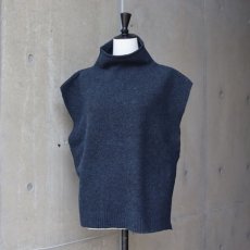 画像5: 30%OFF SALE【08Mab】リサイクルポリコットンハイネックベスト (5)