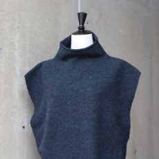 画像6: 30%OFF SALE【08Mab】リサイクルポリコットンハイネックベスト (6)