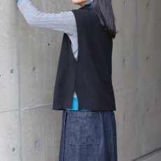 画像2: 30%OFF SALE【08Mab】リサイクルポリコットンハイネックベスト (2)