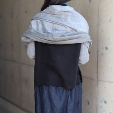 画像6: 【Crescendo Yonezawa】ウール×真綿ニードルパンチストール (6)