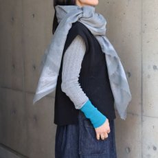 画像3: 【Crescendo Yonezawa】ウール×真綿ニードルパンチストール (3)