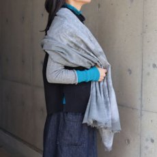 画像5: 【Crescendo Yonezawa】ウール×真綿ニードルパンチストール (5)