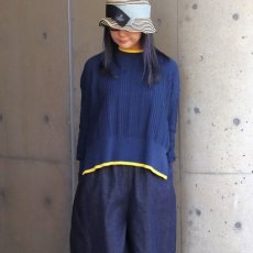 画像7: 【NARU FACTORY】Hidamari cttn ワイドリブバイカラーコモドニット (7)