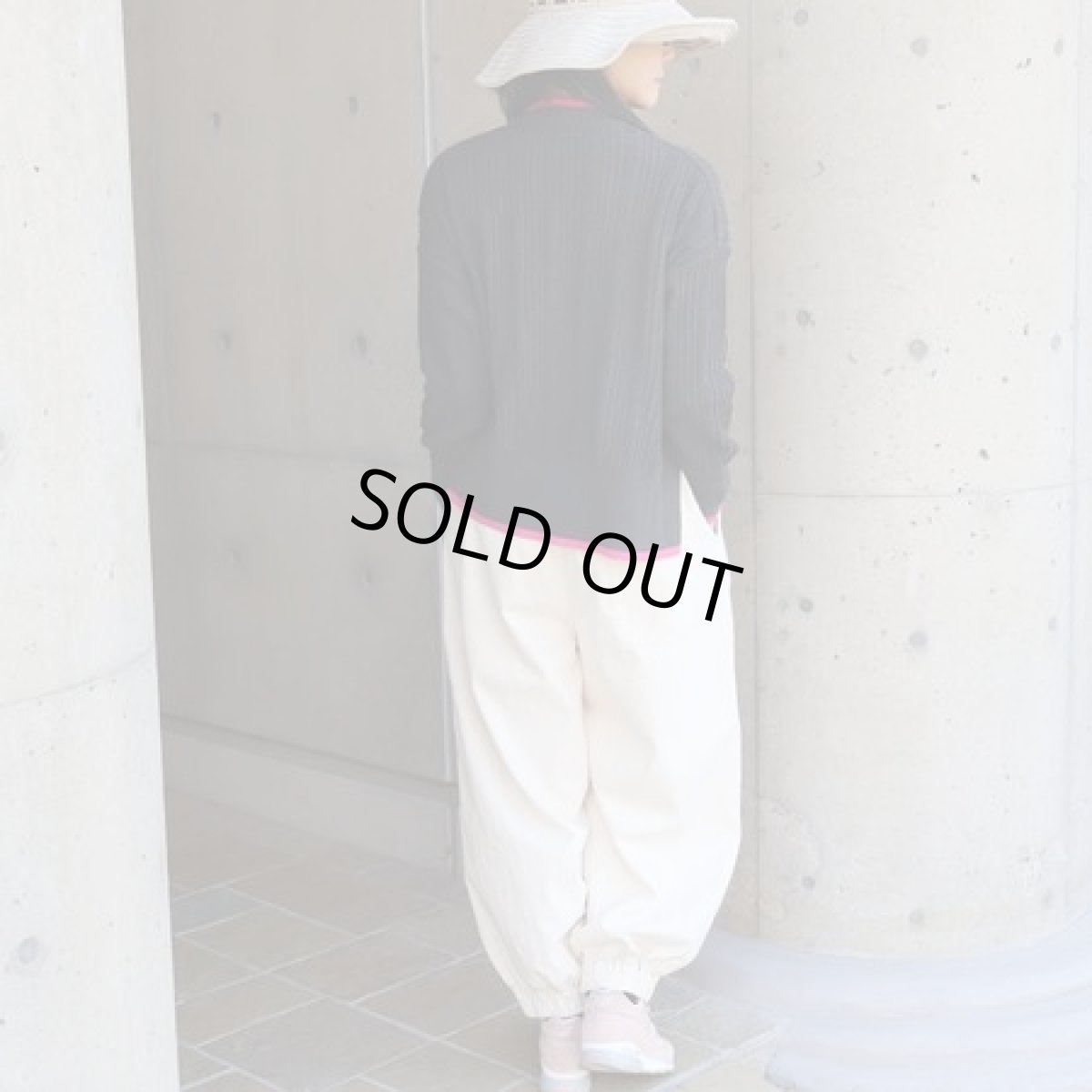 画像6: 【NARU FACTORY】Hidamari cttn ワイドリブバイカラーコモドニット (6)