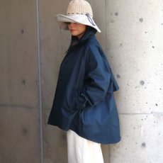 画像3: 【NARU FACTORY】40/2ギャバショートトレンチ (3)