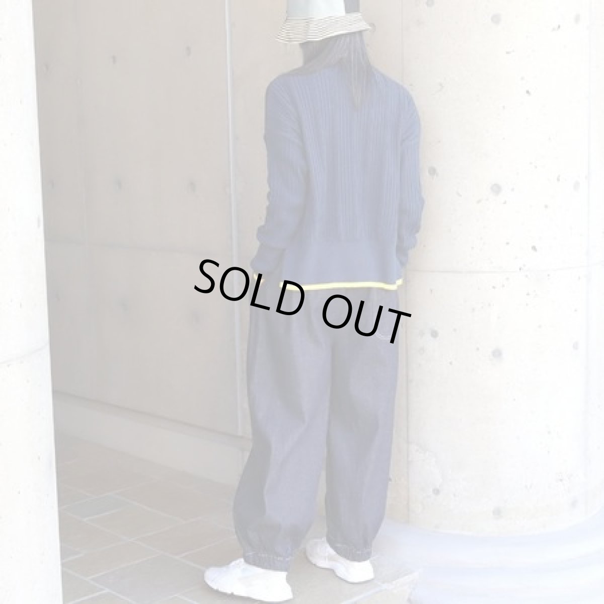 画像13: 【NARU FACTORY】Hidamari cttn ワイドリブバイカラーコモドニット (13)