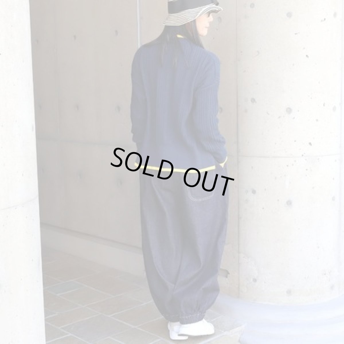 画像12: 【NARU FACTORY】Hidamari cttn ワイドリブバイカラーコモドニット (12)