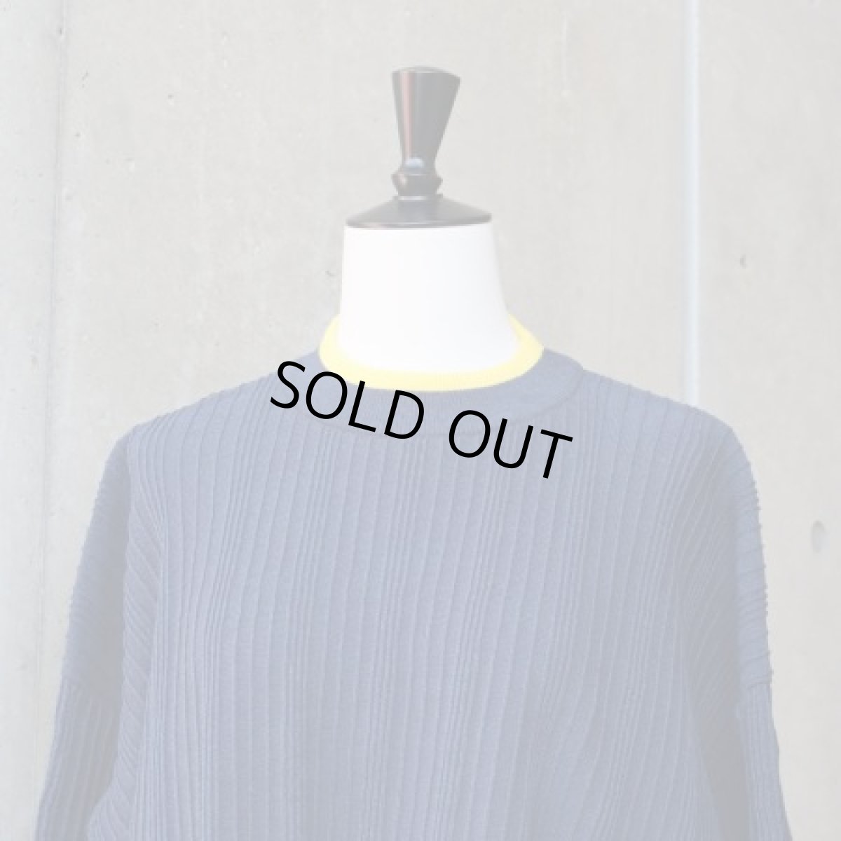 画像18: 【NARU FACTORY】Hidamari cttn ワイドリブバイカラーコモドニット (18)