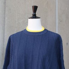 画像18: 【NARU FACTORY】Hidamari cttn ワイドリブバイカラーコモドニット (18)