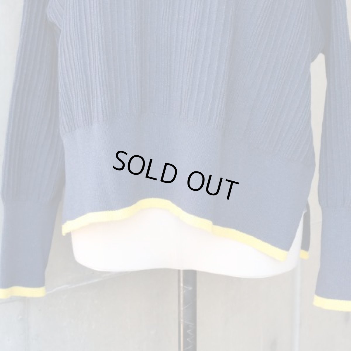 画像19: 【NARU FACTORY】Hidamari cttn ワイドリブバイカラーコモドニット (19)