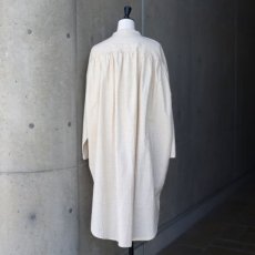 画像9: 【08Mab】コットンリネンバンド襟チュニック (9)