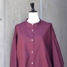 画像11: 【08Mab】コットンリネンバンド襟チュニック (11)