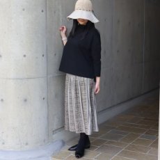 画像1: 【Crescendo Yonezawa】米沢織リバーシブルスカートツィード (1)