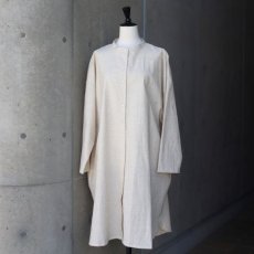 画像5: 【08Mab】コットンリネンバンド襟チュニック (5)