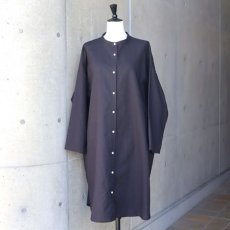 画像13: 【08Mab】コットンリネンバンド襟チュニック (13)